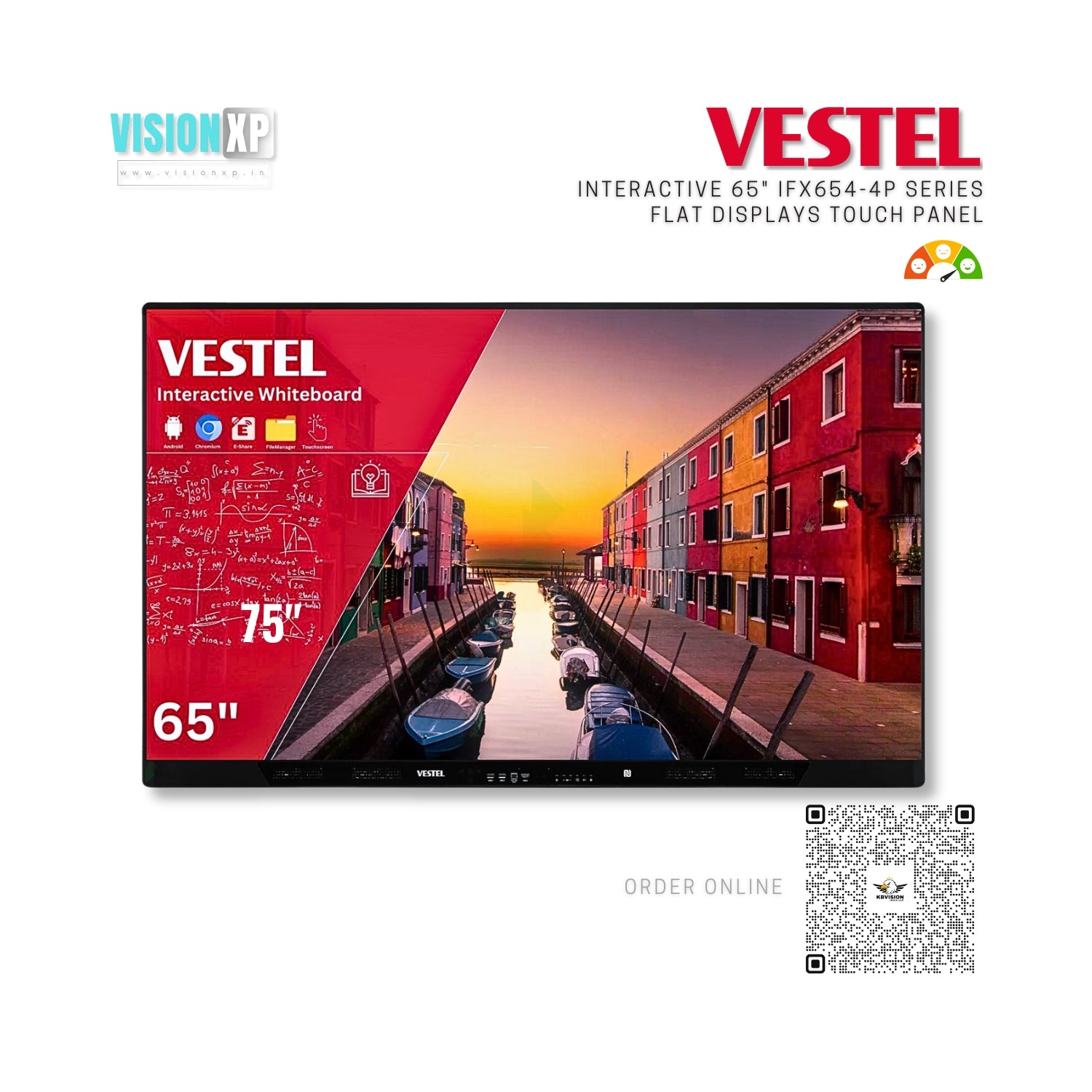 Vestel IFX654-4P Series 65” Interactive Whiteboard Touch Display Vestel IFX654-4P Series 65” Interactive Whiteboard Touch Display